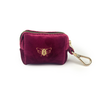 Velvet Poop Bag Holder // Queen Bee