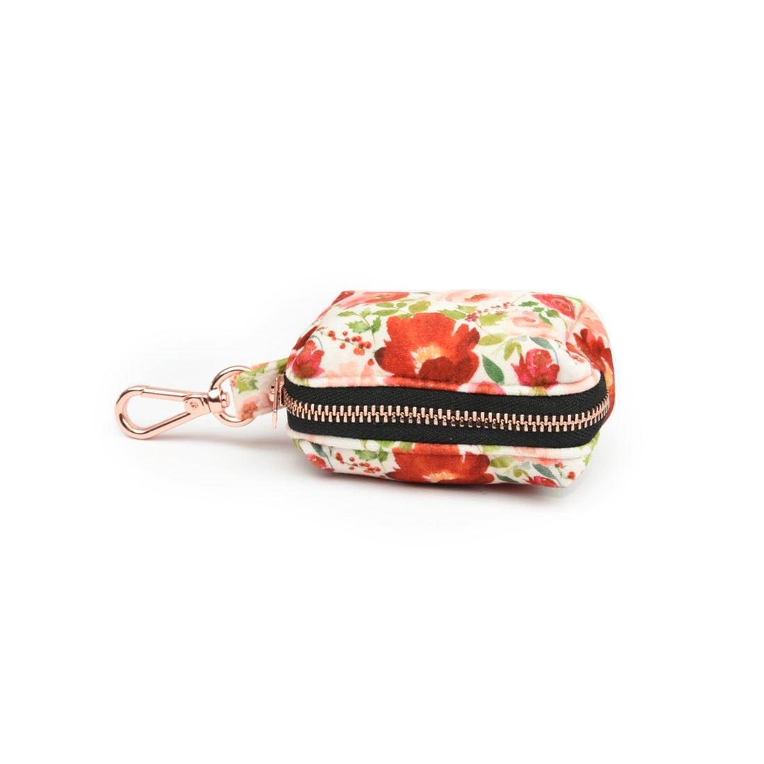 Velvet Poop Bag Holder // Holly Floral